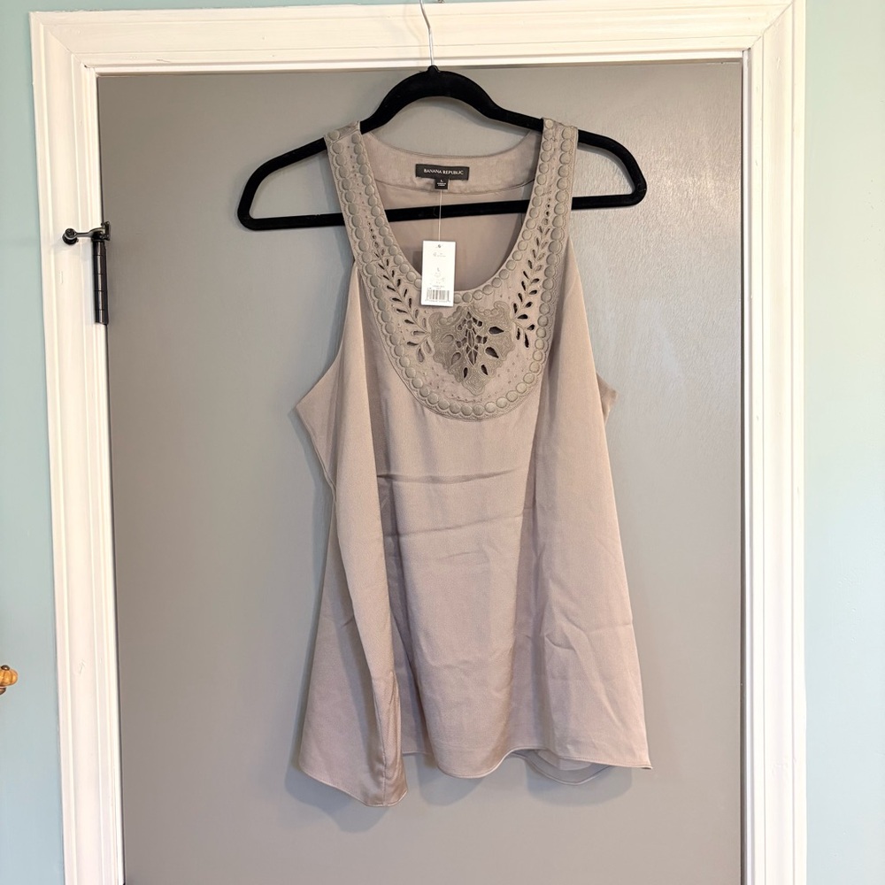 Women's Grey Sleeveless Top